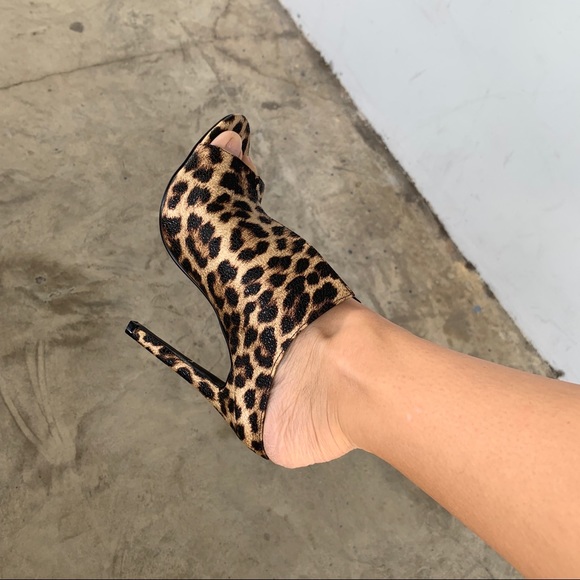 Leopard patent slit heel - Picture 6 of 7